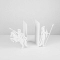 Opritor de carti, Kitap tutucu 12, 40x14x22 cm, Metal, Alb