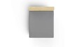 Lenjerie de pat dubla (EU) (IT), De Dark Grey, Patik, Bumbac Satinat