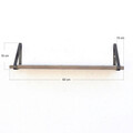 Raft de perete, Evila Originals, LAM023, 60x16x15 cm, Maro