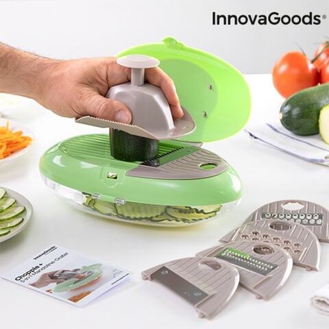 Mandolina - razuitoare 5in1 choppie+ innovagoods, 24x8x13.5 cm, abs/inox