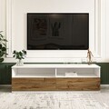 Comoda TV, Inarch, Centra, Alb / Natural