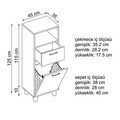Dulap multifunctional, Hanah Home, 2488, 45x115x35 cm, PAL MELAMINAT, Alb