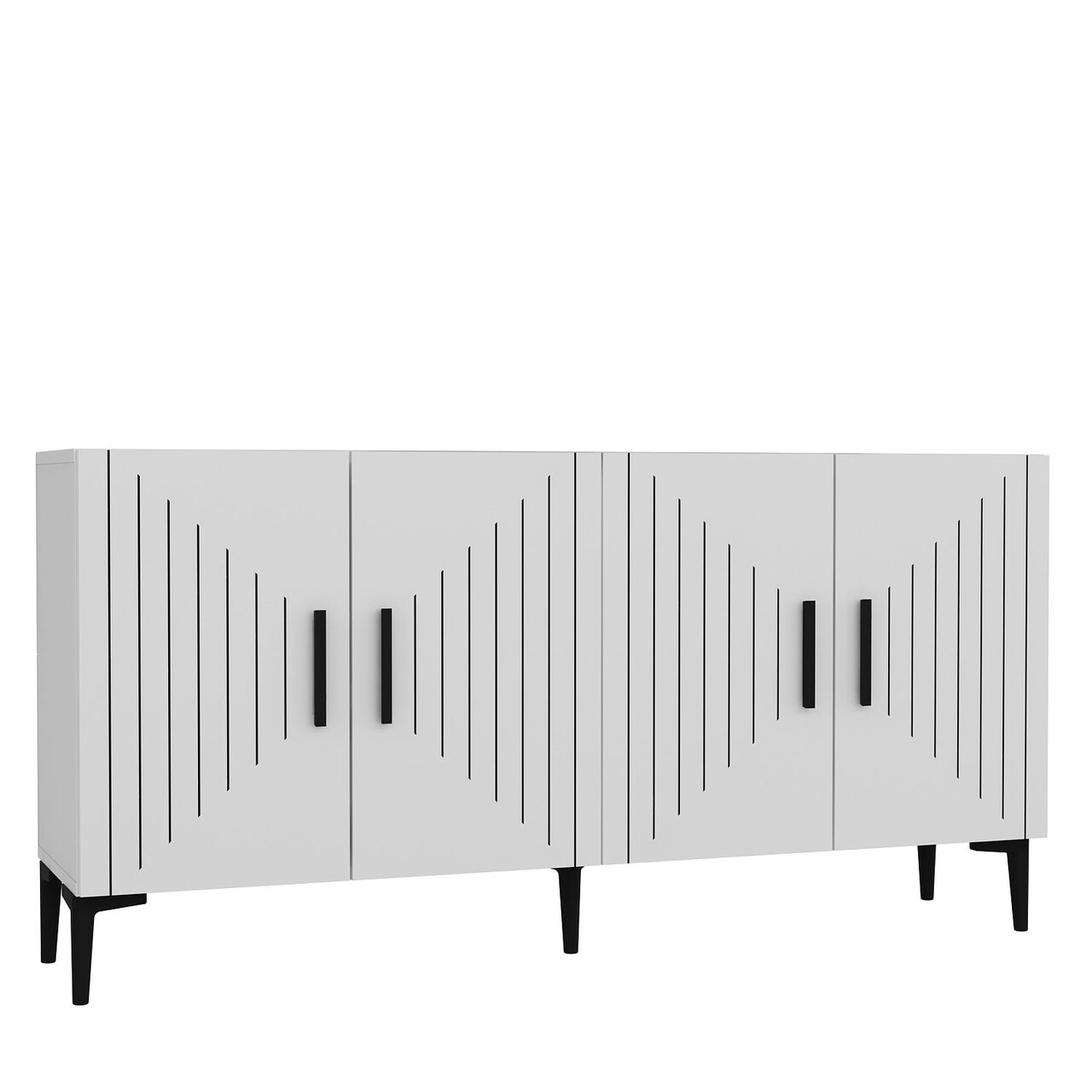 Consola, Hanah Home, Poyraz, 150x75x35 cm, PAL , Alb - view 4