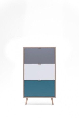 Pantofar, finori, cuba 42, 70 x 127 x 24 cm, pal/mdf, multicolor