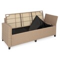 Set mobilier pentru gradina/terasa, Baxter, 3 piese, natur/bej