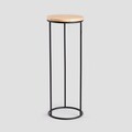 Suport pentru flori Roh, Homla, 23.5x66.5 cm, metal/lemn, negru/natur