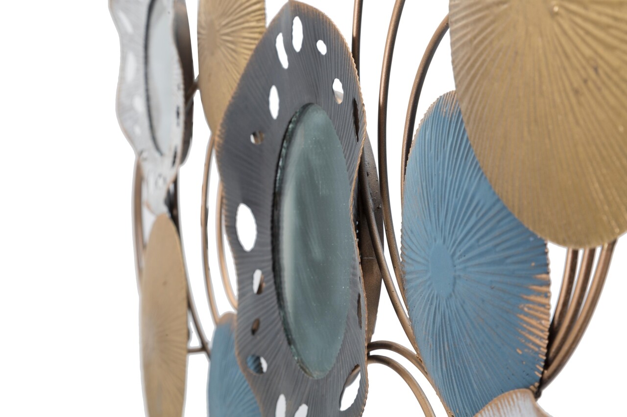 Decoratiune de perete 3D Gloty-A, Mauro Ferretti, 104x46 cm, fier, multicolor - 2 | YEO