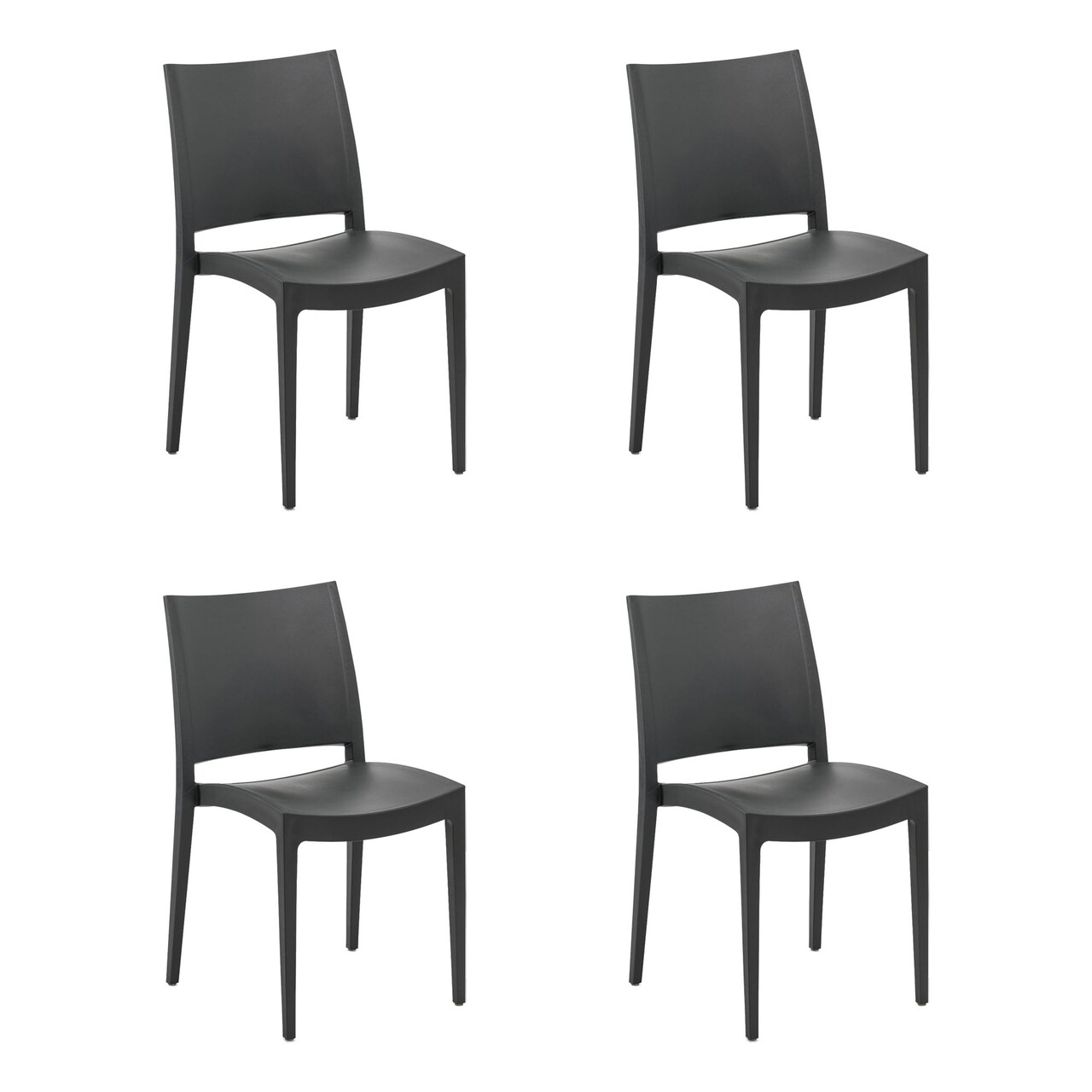 Set scaune 4 piese, Tilia, Specto, Antracit - 2 | YEO