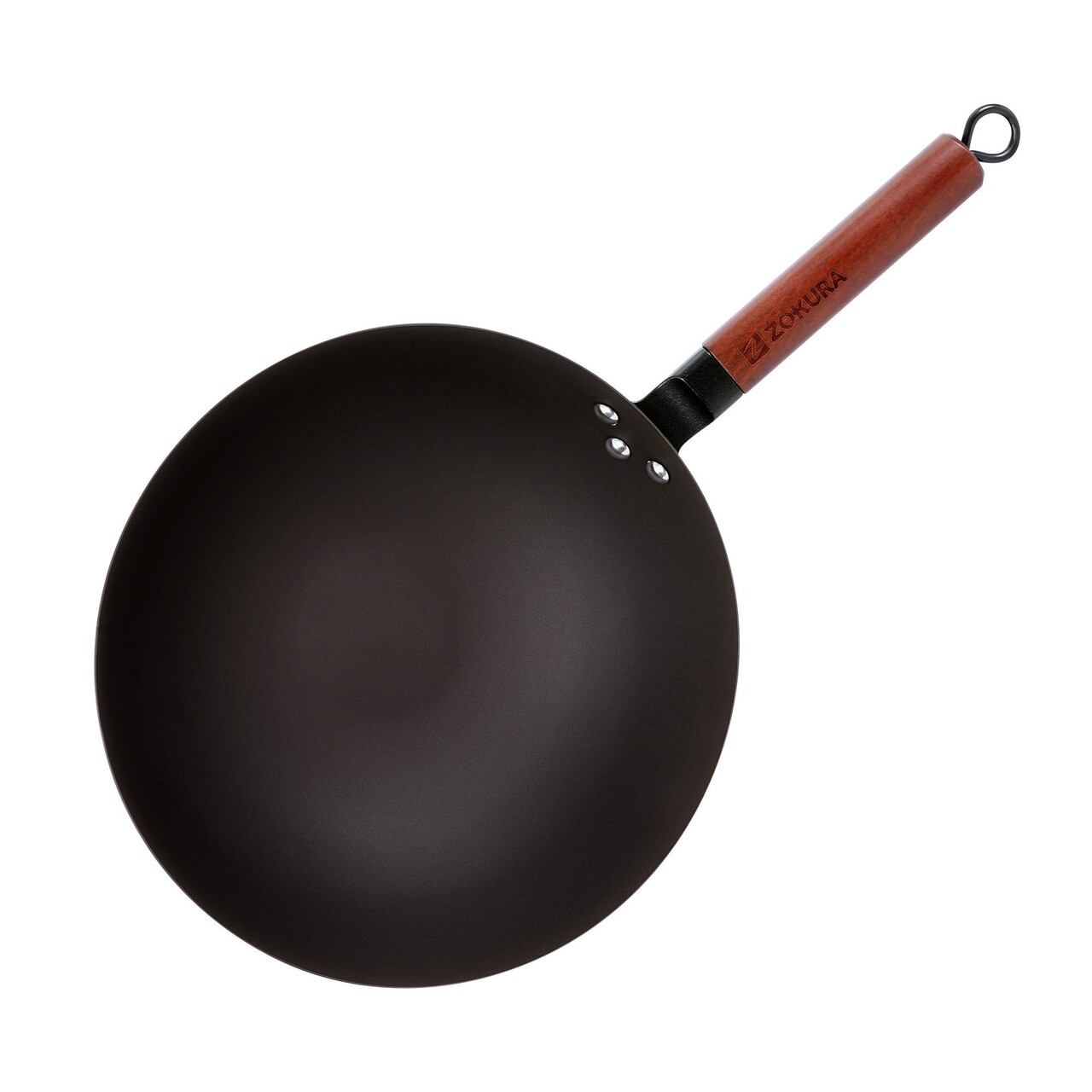 Tigaie wok, otel carbon, 30 cm - Zokura - imagine 2