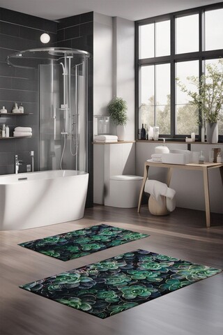 Set covorase de baie, Cartwright, CT-5308, Poliester, Multicolor