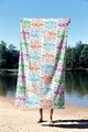 Prosop de plaja, Astacura, Never Stop 70, 70x130 cm, 70% poliester/30% poliamida, Multicolor