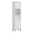 Dulap multifunctional, Hanah Home, Viona, 45x180x30 cm, Coș adânc / Alb