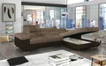 Coltar extensibil dreapta 4 locuri ELTAP, Armd-03, Armando, 289x203x85 cm, lemn/poliester, bej inchis/maro