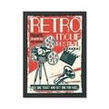 Tablou decorativ, Retro Movie (55 x 75), MDF , Polistiren, Multicolor