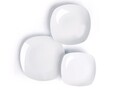 Serviciu de masa 18 piese, Square, Excelsa, portelan, alb