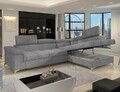 Coltar extensibil dreapta 4 locuri ELTAP, RT-03TOU, Eridano, 275x202x88 cm, lemn/poliester, gri inchis