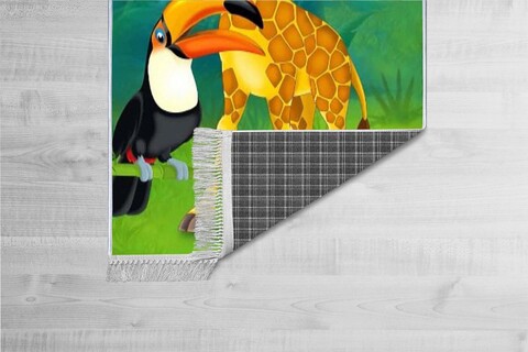 Covor de hol, ELS536, 100x200 cm, Catifea, Multicolor