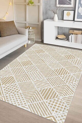 Covor, CLR-7333-HALI-3, 160x250 cm, Poliester, Bej