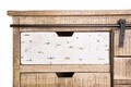Bufet inferior Tudor, Bizzotto, 90 x 35 x 85 cm, lemn de mango/otel
