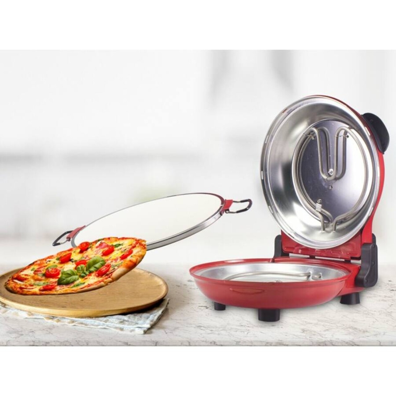 Cuptor Electric Pentru Preparat Pizza, Beper, P101CUD300, 1200 W