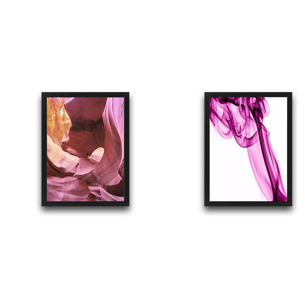 Set 2 tablouri decorative, Soft Pink Set, PAL, Hartie, Multicolor - 1 | YEO