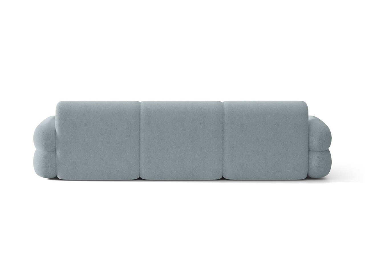 Coltar stanga 4 locuri, Neo, Micadoni Home, 305x165x83 cm, tesatura Boucle, albastru deschis — imaginea 4