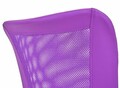 Scaun de birou pentru copii Bonnie, Inter Link, 43x42x88-98 cm, rotativ, metal/poliuretan, violet