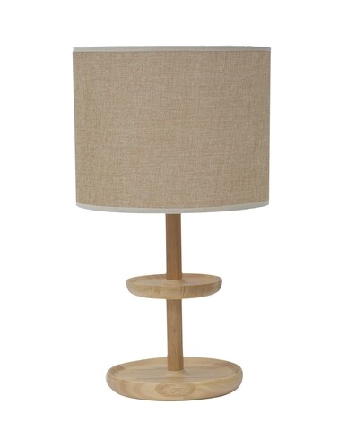 Lampa de masa storage -c, mauro ferretti, 1 x e27, 40w, Ø 30x41 cm, lemn de stejar