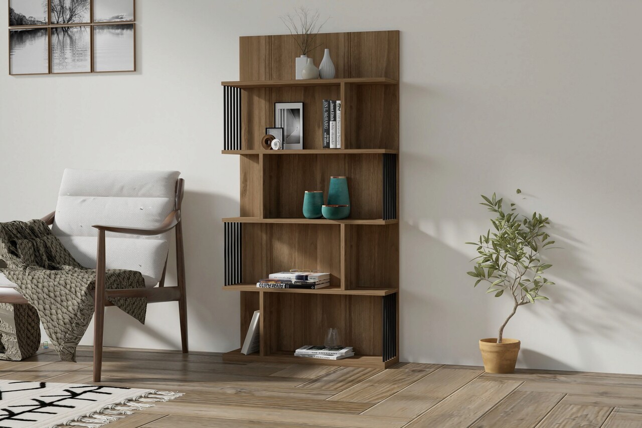 Corp biblioteca, Asse Home, Alex, 80x160x21.8 cm, Maro