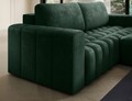 Coltar extensibil dreapta 4 locuri ELTAP, Bon-35, Bonett, 250x175x92 cm, lemn/poliester, verde inchis