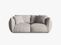 Canapea modulara 3 locuri, Chris-259, Micadoni Home, 220x100x80 cm, tesatura structurata chenille, natural