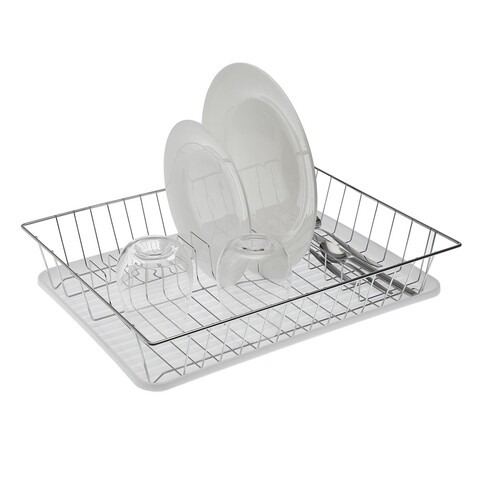 Scurgator de vase Olsen, Versa, 43 x 34.5 x 8 cm, fier/polipropilena, alb