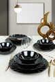 Serviciu de masa, Keramika, 275KRM1716, Ceramica, Negru