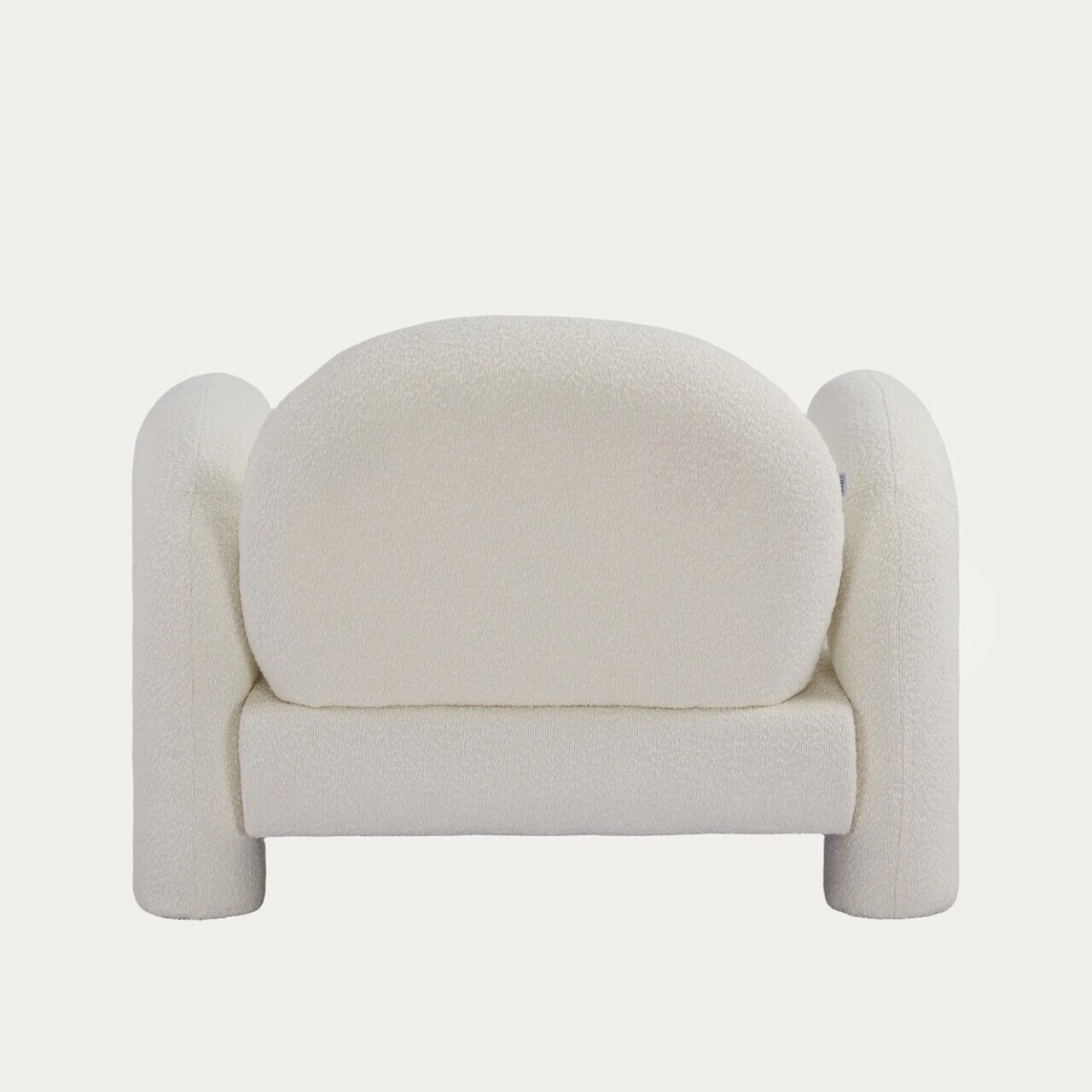 Fotoliu Sedia, Homla, 95x88x70 cm, MDF/metal/tesatura teddy boucle, ecru — imaginea 6
