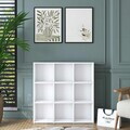 Corp biblioteca, Hanah Home, HC121, 90x90x20 cm, Alb