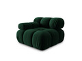 Modul stanga pentru canapea, 1 loc, Bellis-51, Micadoni Home, 94x94x70 cm, catifea, verde bottle