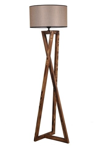 Lampadar, Luin, 8279-4, E27, 60 W, lemn/textil Iluminat