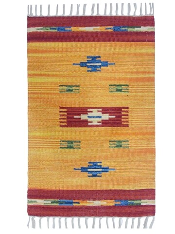 Covor Kilim, Country 228, Baketo, 100% bumbac, lucrat manual, 60x90 cm