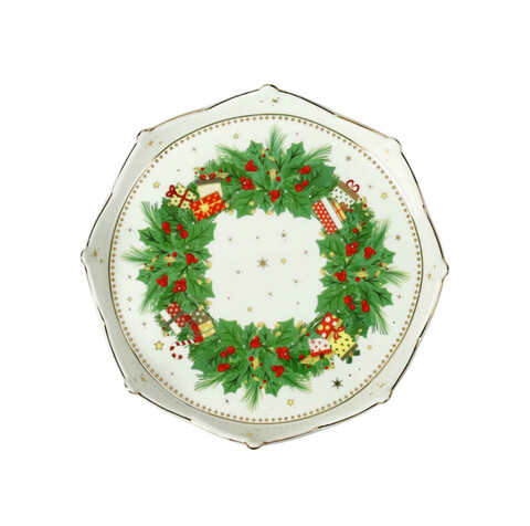 Platou servire, Elfomagia, Brandani, 17 cm, portelan New Bone China