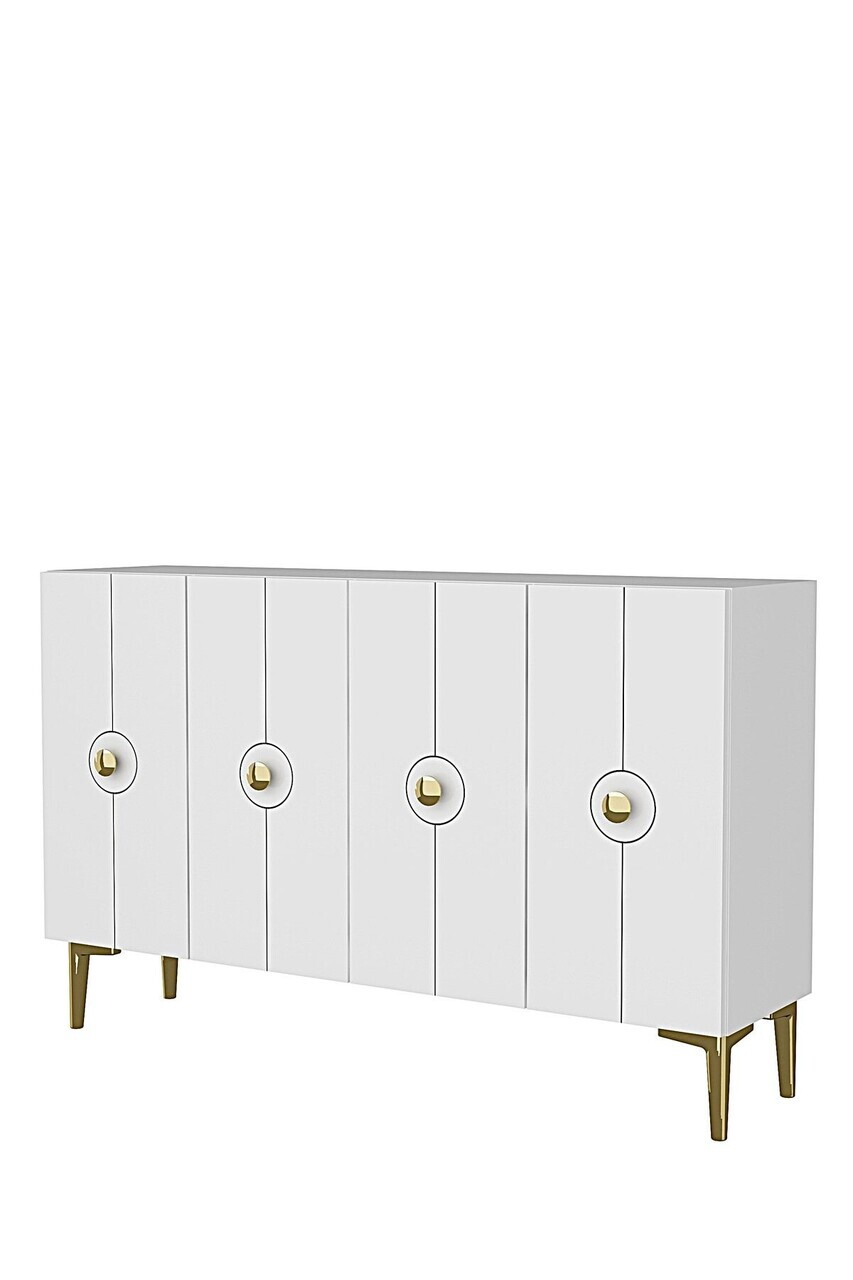 Consola, Hanah Home, Enlem 120, 120x75x32 cm, Alb — imaginea 4