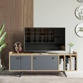 Comoda TV, Mod Design, Maribor, 150x40x62 cm, Antracit / Stejar