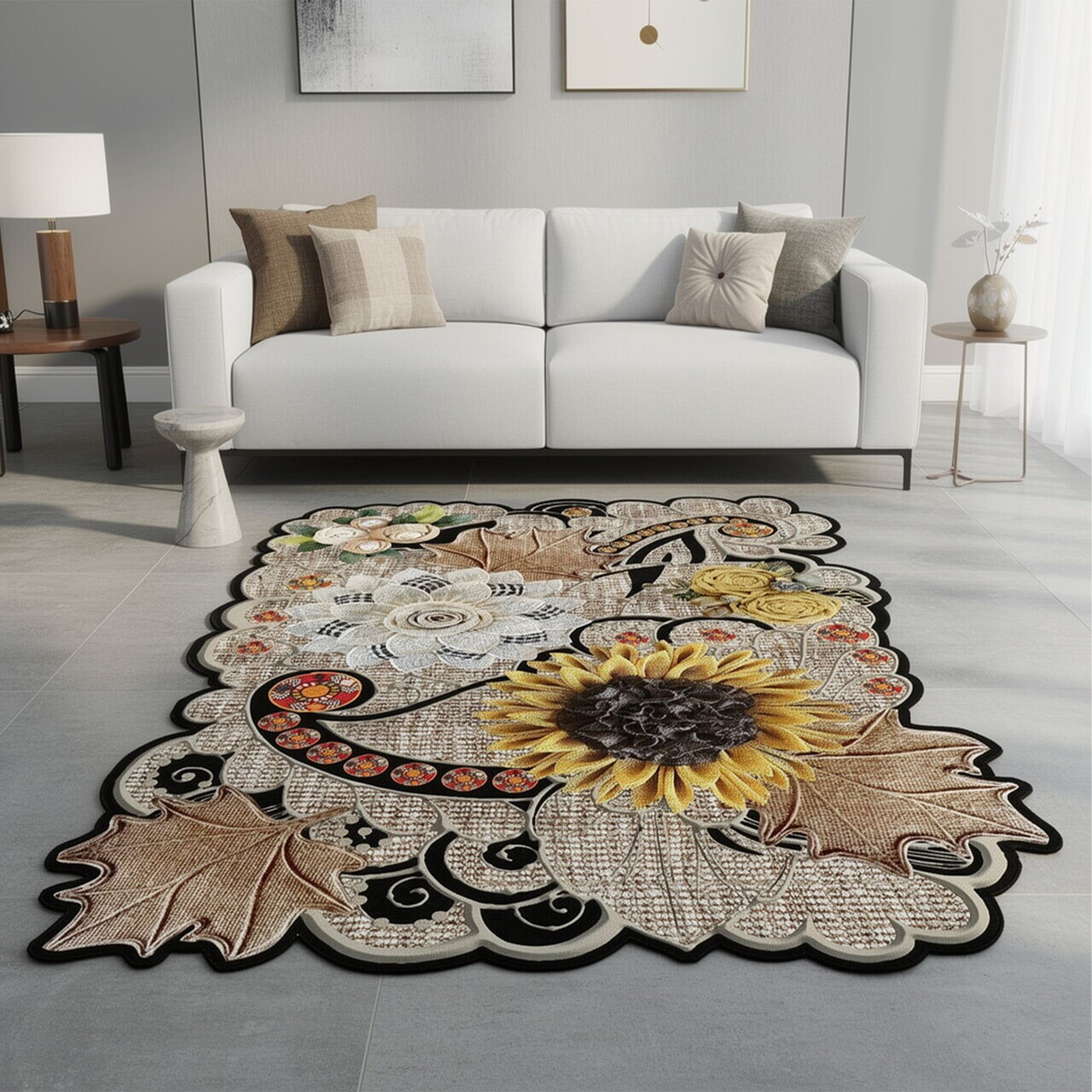 Covor, Hmnt974, 80x150 cm, Poliester, Multicolor — imaginea 2