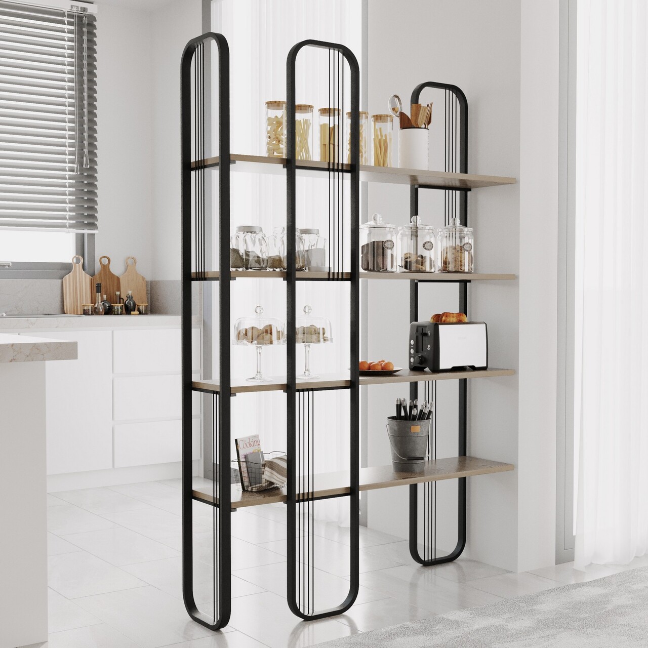 Corp biblioteca, Cerritos, Sierra, Negru - 1 | YEO