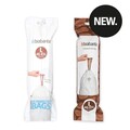 Set 10 saci de gunoi, Brabantia, PerfectFit, marimea L, 45 L, nailon, alb