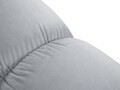 Taburet, Bellis-51, Micadoni Home, 94x94x43 cm, catifea, albastru deschis