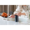 Dozator sapun / detergent lichid, Brabantia, SinkStyle Mineral, 6.5x8.5x15 cm, 200 ml, otel, gri inchis