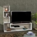 Comoda TV, Wooden Art, Marina White Cordoba, 149.5x120.8x29.5 cm