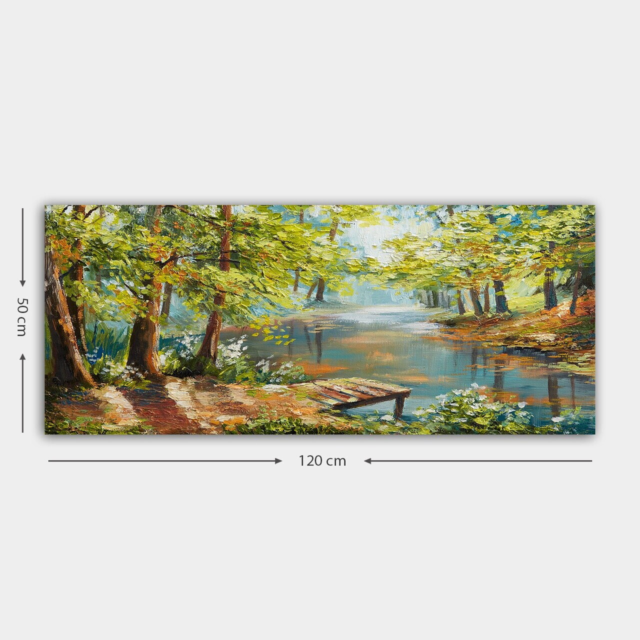 Tablou decorativ, YTY1193655400_50120, Canvas, Rama din lemn (grosime 3 cm), Multicolor — imaginea 3
