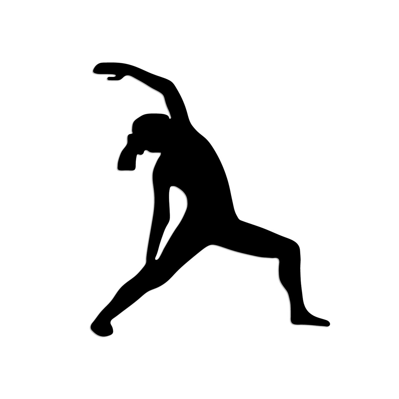 Decoratiune de perete, Yoga 5, Dimensiuni: 48 x 55 cm, Negru — imaginea 4