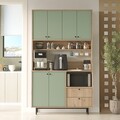 Dulap multifunctional, Locelso, RE7-SY, Stejar / Verde